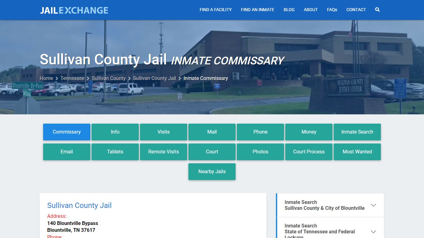 Sullivan County Jail Inmate Commissary - Jail Exchange