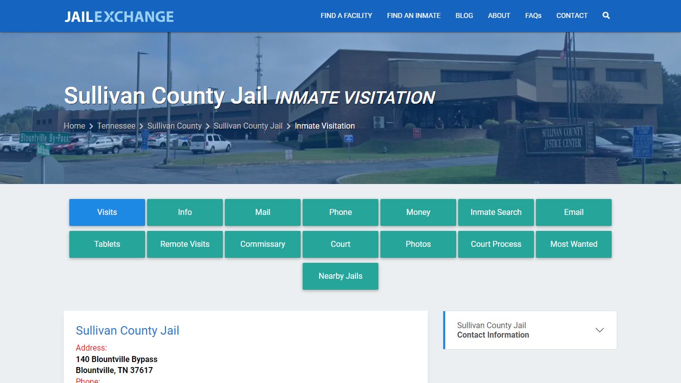 Sullivan County Jail Inmate Visitation - Jail Exchange